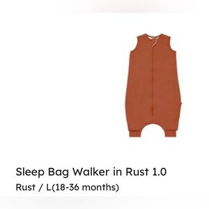 NWT! Sleep bag walker in Rust 1.0 TOG